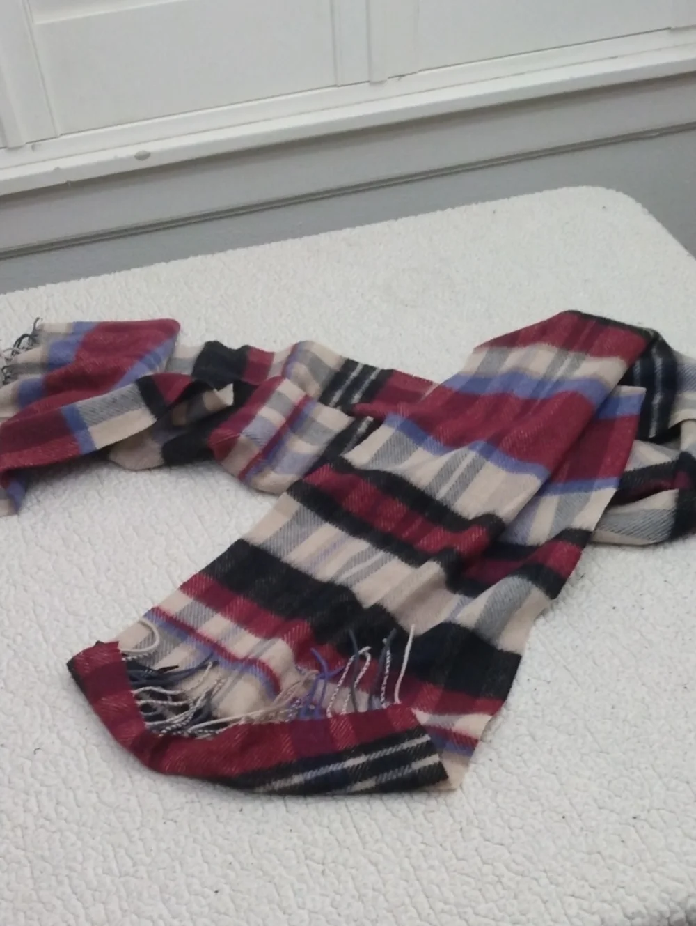 NWOT Nordstrom Classic Plaid Cashmere/Wool Men's Scarf